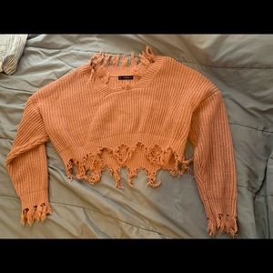 Cropped Knit Sweater